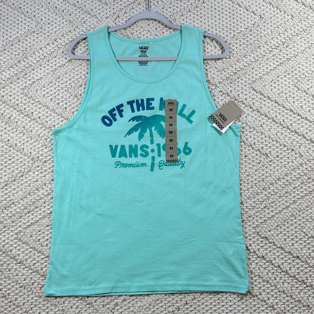 Vans Aqua Blue Graphic Tank Top
